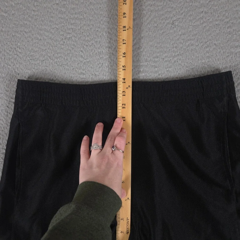 VINTAGE Nike Shorts Mens L Black Mesh Basketball Baggy Swoosh Logo WorkoutY2K